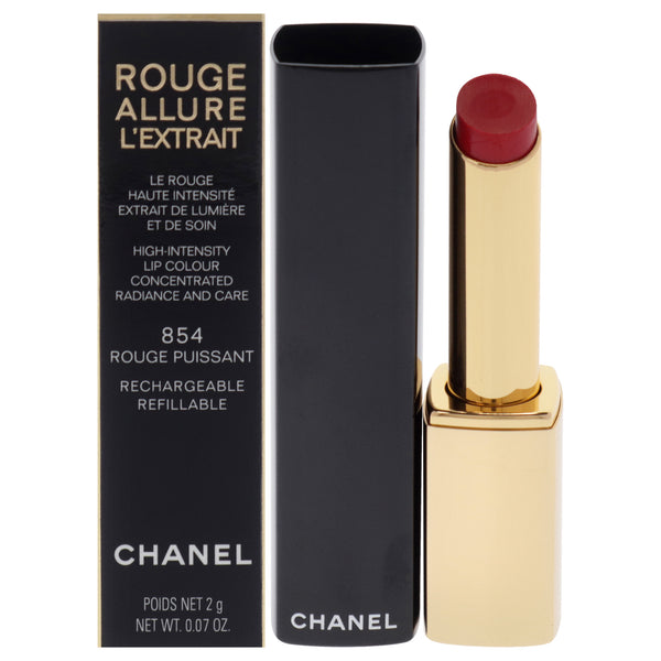 Chanel Rouge Allure Lextrait Lipstick - 854 Rouge Puissant by Chanel for Women - 0.07 oz Lipstick (Refillable)