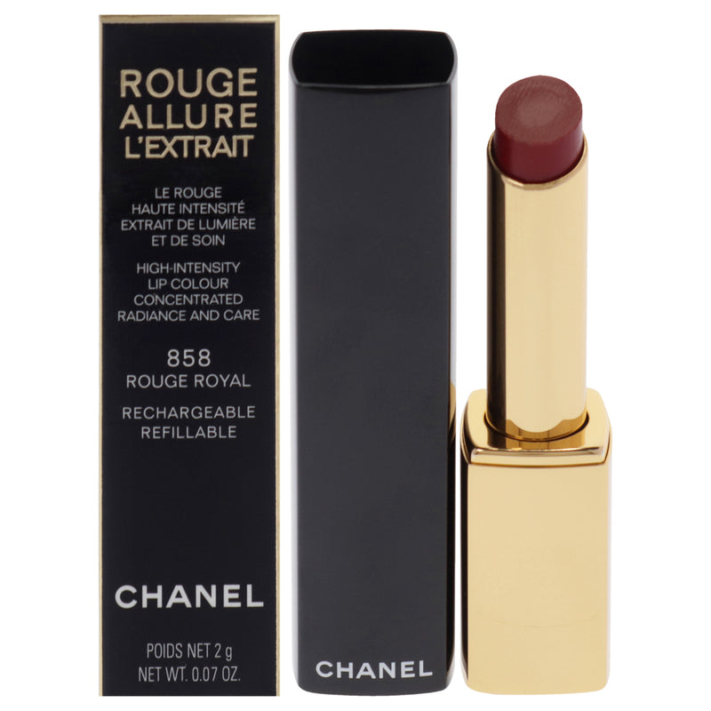 Chanel Rouge Allure Lextrait Lipstick - 858 Rouge Royal by Chanel for Women - 0.07 oz Lipstick (Refillable)