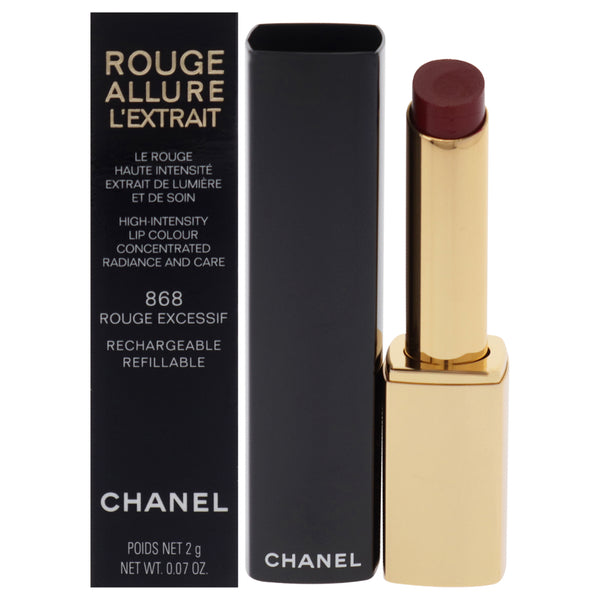 Chanel Rouge Allure Lextrait Lipstick - 868 Rouge Excessif by Chanel for Women - 0.07 oz Lipstick (Refillable)