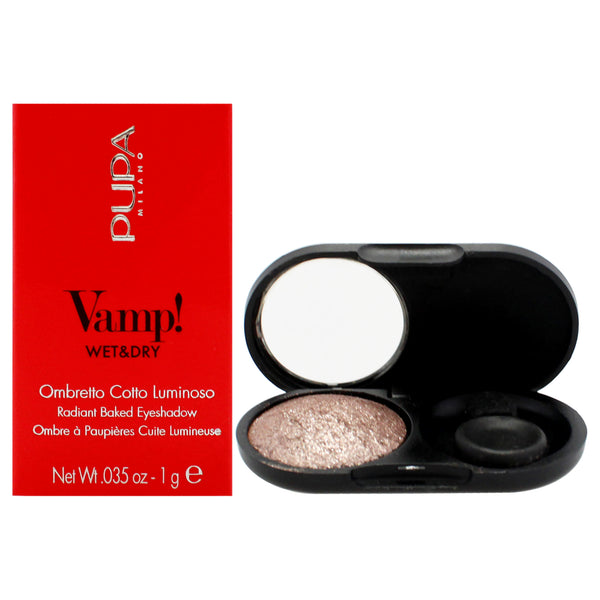 Pupa Milano Vamp! Wet and Dry Baked Eyeshadow - 404 Cold Taupe by Pupa Milano for Women - 0.35 oz Eye Shadow