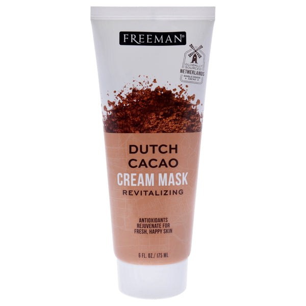 Freeman Dutch Cacao Cream Mask Revitalizing by Freeman for Unisex - 6 oz Mask