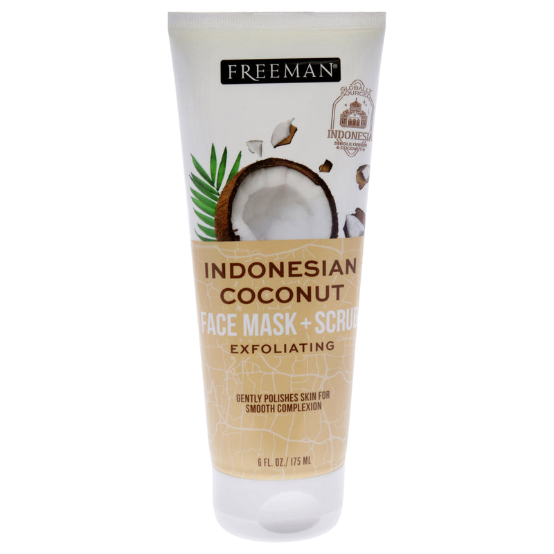 Freeman Indonesian Coconut Face Mask and Scrub by Freeman for Unisex - 6 oz Mask