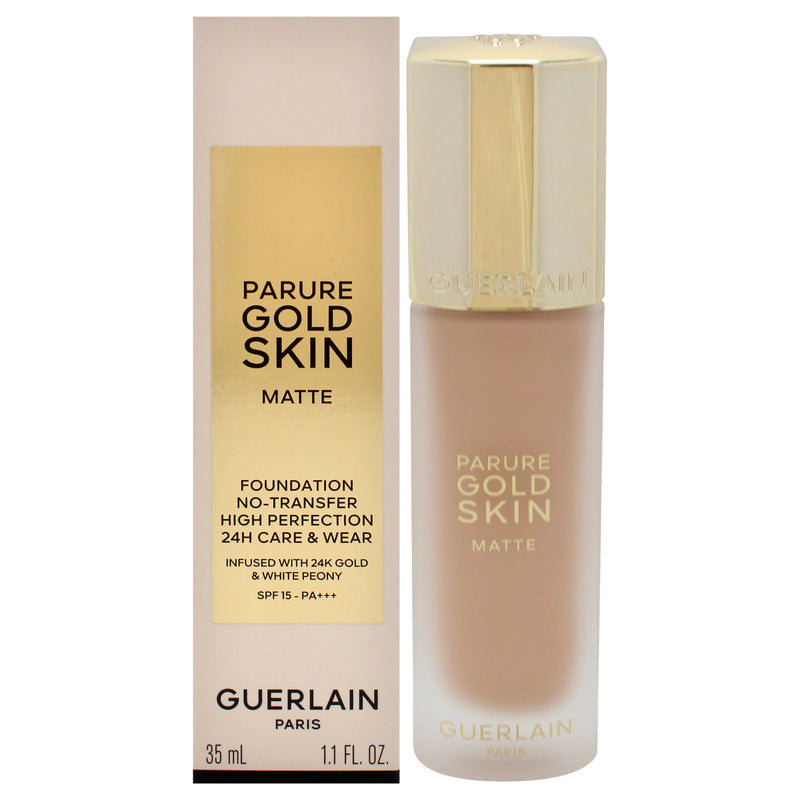 Guerlain Parure Gold Skin Matte 24H Wear No-Transfer Foundation SPF 15 - 1N Neutral by Guerlain for Women - 1.1 oz Foundation