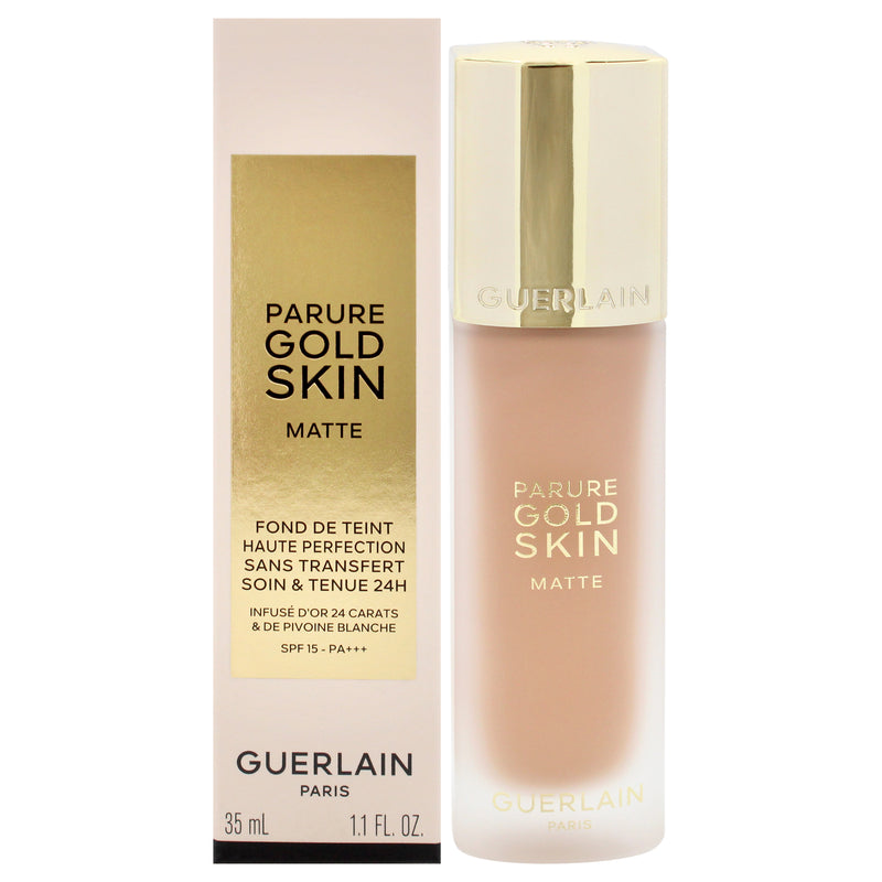 Guerlain Parure Gold Skin Matte 24H Wear No-Transfer Foundation SPF 15 - 3.5N Neutral by Guerlain for Women - 1.1 oz Foundation