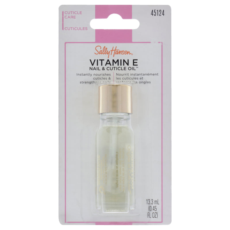 Sally Hansen Vitamin E Nail and Cuticle Oil by Sally Hansen for Women - 0.45 oz Oil