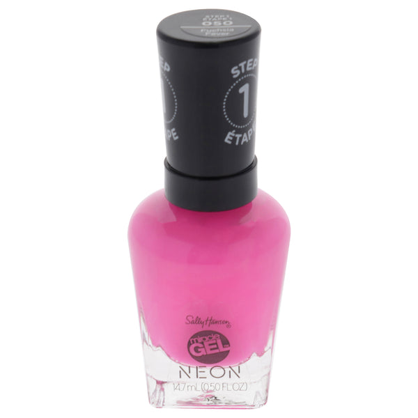 Sally Hansen Miracle Gel Neon - 050 Fuchsia Fever by Sally Hansen for Women - 0.5 oz Nail Polish