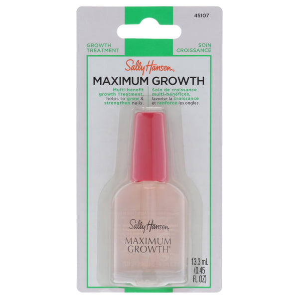 Sally Hansen Maximum Growth Treatment - 45107 Clear by Sally Hansen for Women - 0.45 oz Nail Treatment