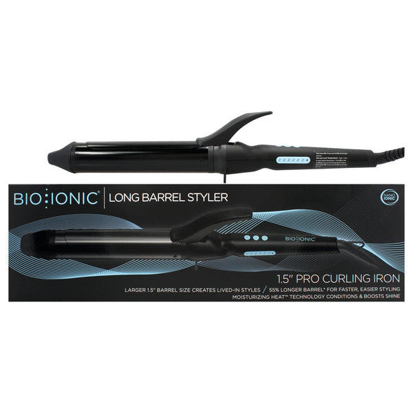 Bio Ionic Long Barrel Styler - Black by Bio Ionic for Women - 1.5 Inch Curling Iron