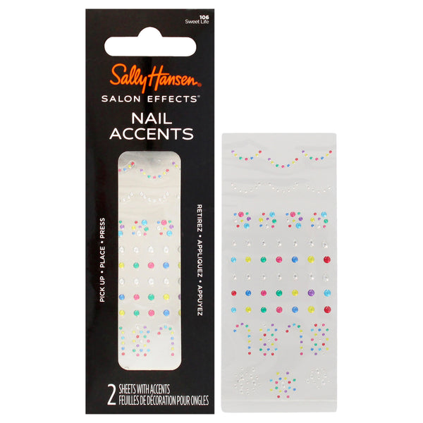 Sally Hansen Salon Effects Nail Accents - 105 Glam Geometric by Sally Hansen for Women - 40 Pc Sticker