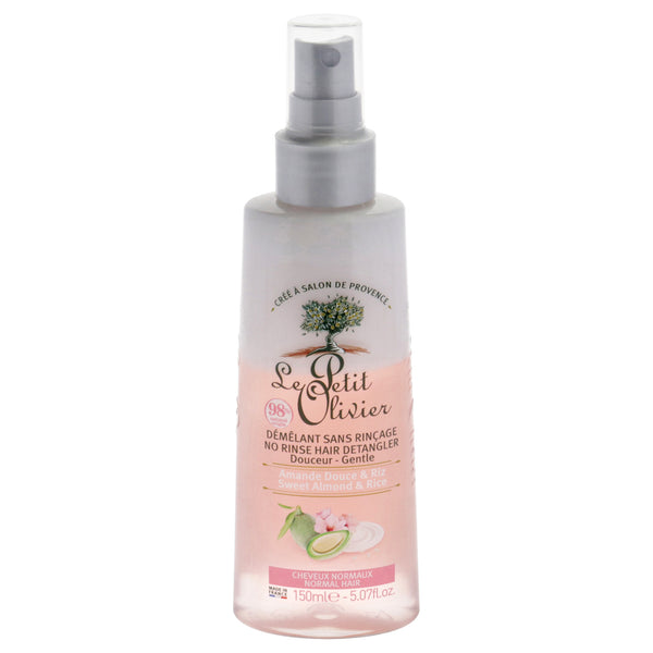 Gentle No Rinse Detangler - Sweet Almond and Rice by Le Petit Olivier for Women - 5.07 oz Detangler