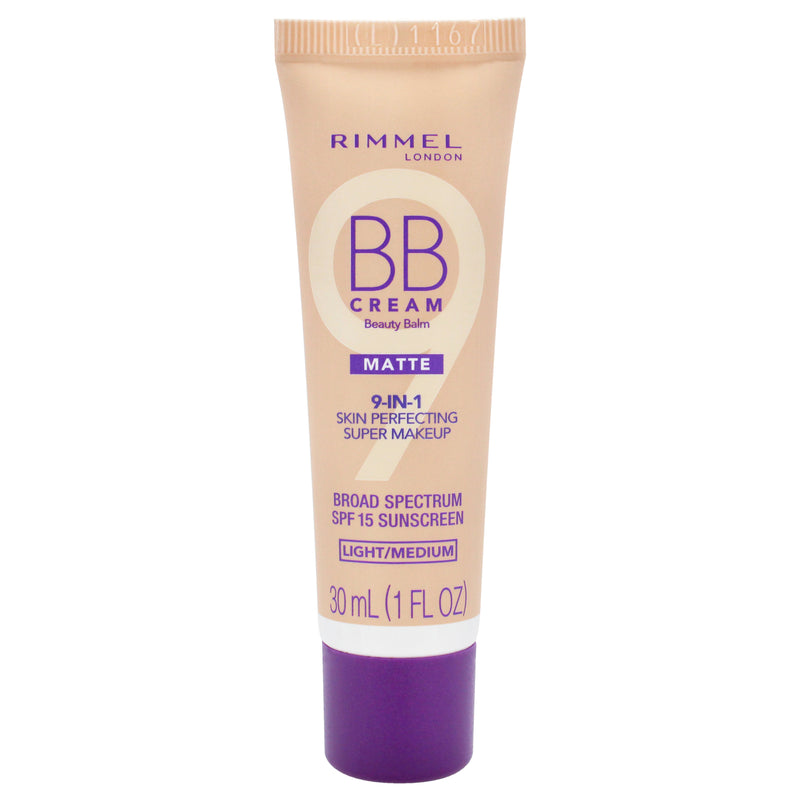 Rimmel London BB Cream Matte 9-in-1 SPF 15 - Light Medium by Rimmel London for Women - 1 oz Makeup