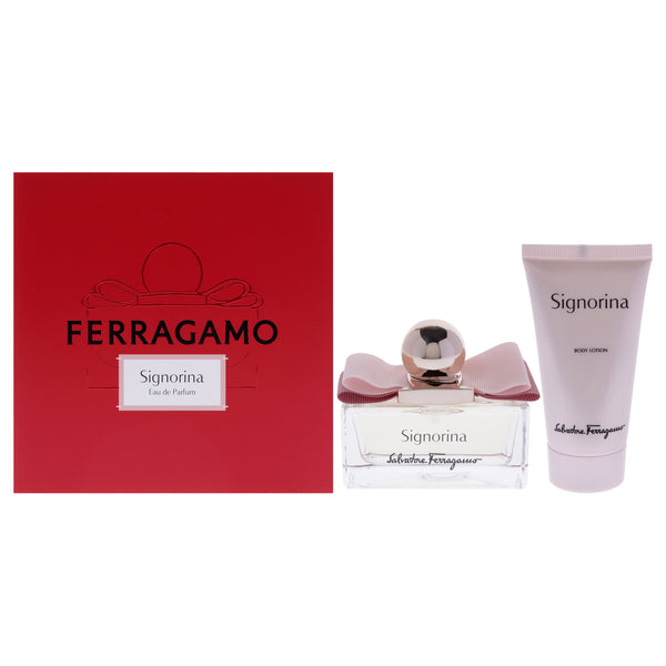 Salvatore Ferragamo Signorina by Salvatore Ferragamo for Women - 2 Pc Gift Set 1.7oz EDP Spray, 1.7oz Body Lotion