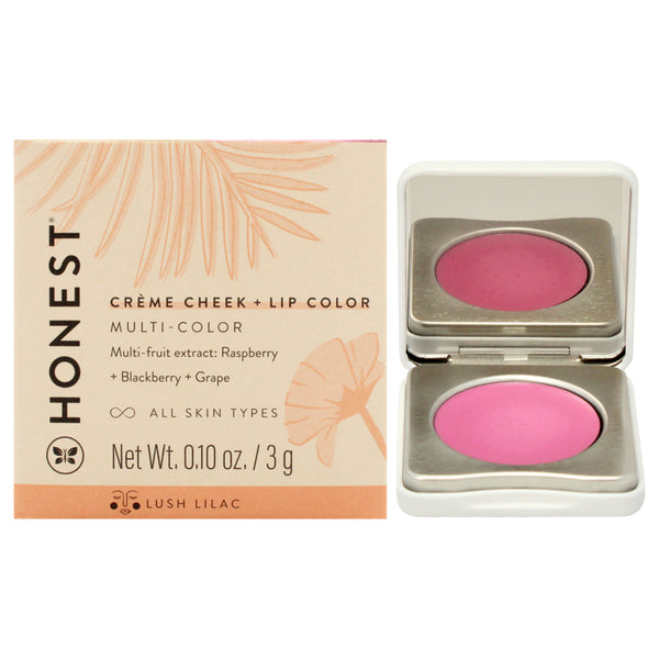 Honest Creme Cheek Blush Plus Lip Color - Lush Lilac by Honest for Women - 0.1 oz Makeup