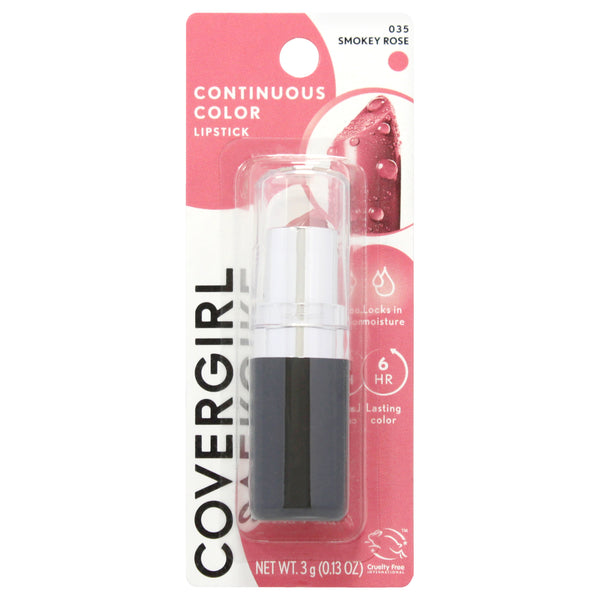 Covergirl Continuous Color Lipstick - 035 Smokey Rose by CoverGirl for Women - 0.13 oz Lipstick