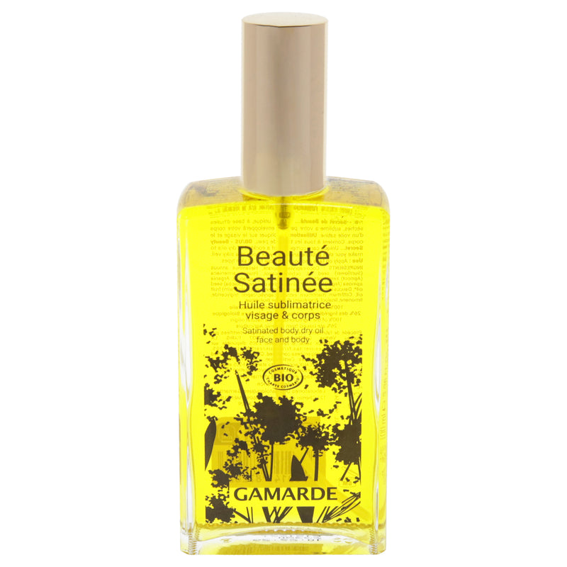 Satinated Body Dry Oil by Gamarde for Women - 3.38 oz Oil