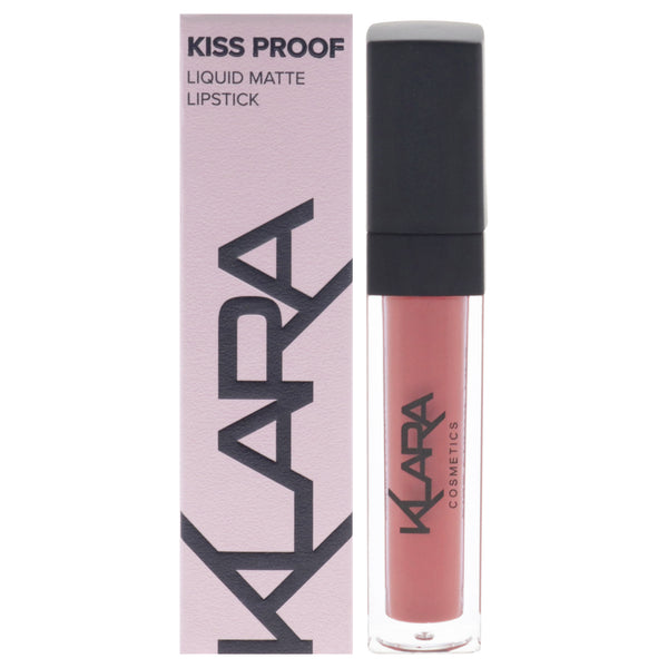 Kiss Proof Lipstick Liquid Matte - 7 Sienna Nude by Klara for Women - 0.27 oz Lipstick