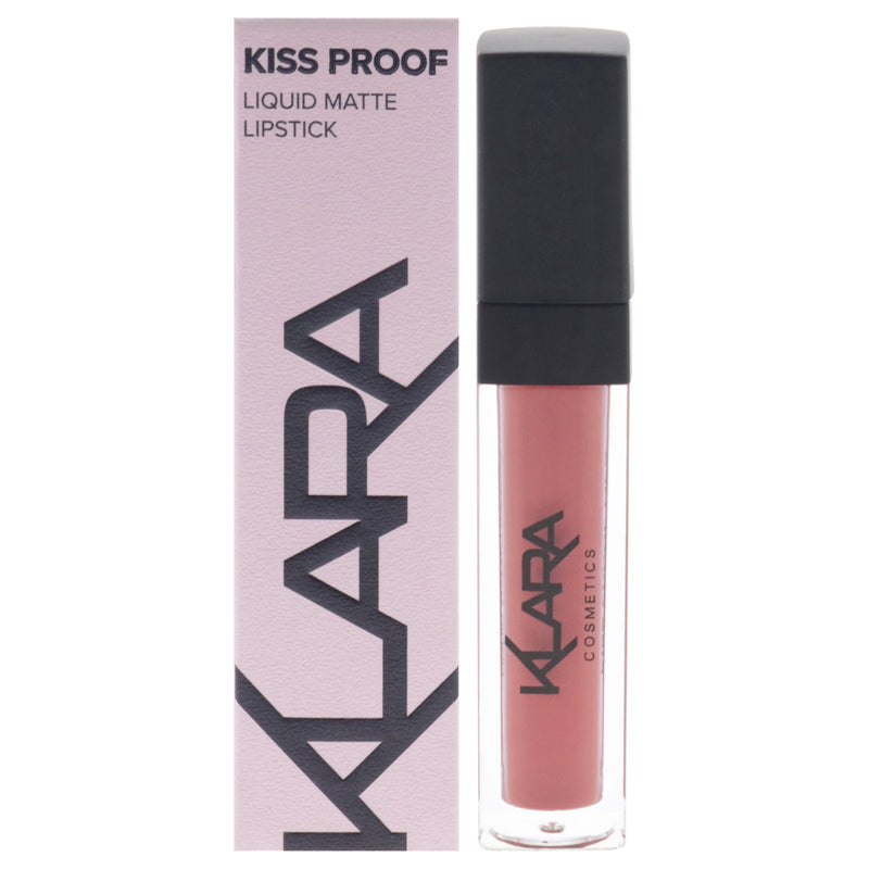 Kiss Proof Lipstick Liquid Matte - 7 Sienna Nude by Klara for Women - 0.27 oz Lipstick