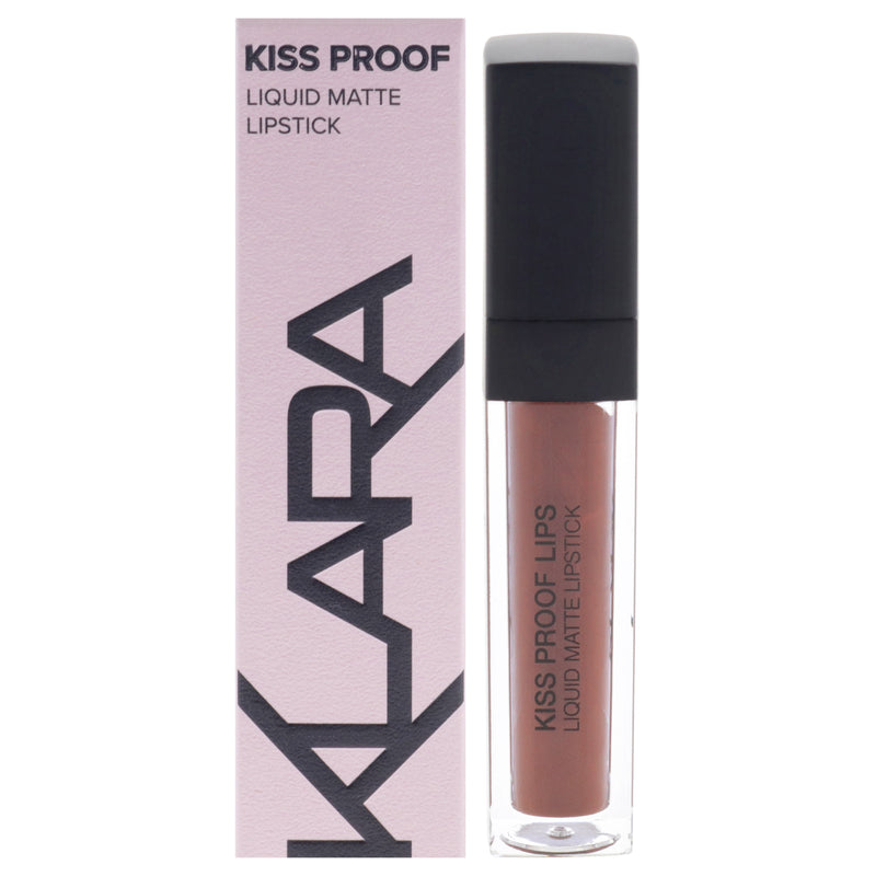 Kiss Proof Lipstick Liquid Matte - 14 Chocolate Temptation by Klara for Women - 0.27 oz Lipstick