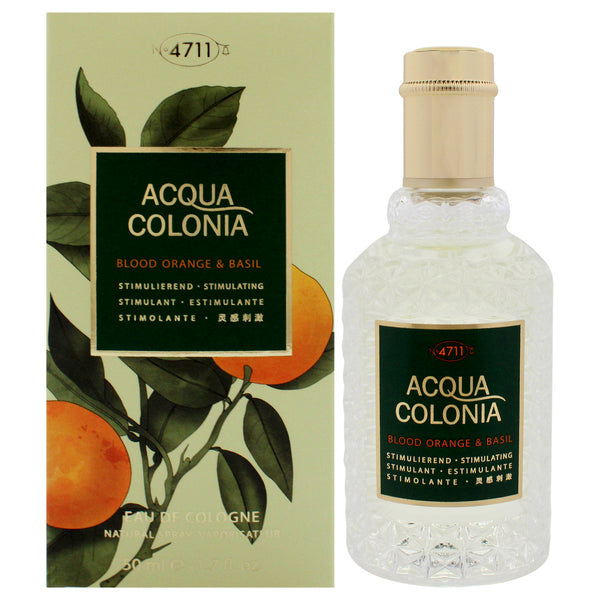 Muelhens 4711 Acqua Colonia - Blood Orange and Basil by Muelhens for Men - 1.7 oz EDC Spray