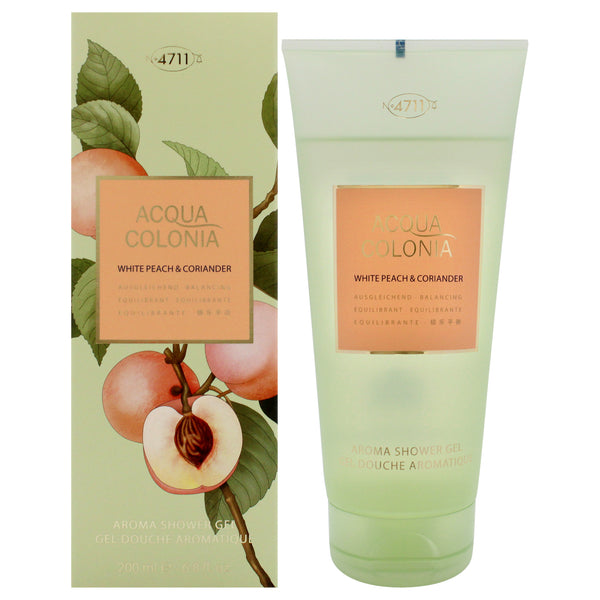 Muelhens 4711 Acqua Colonia White Peach and Coriander by Muelhens for Women - 6.8 oz Shower Gel