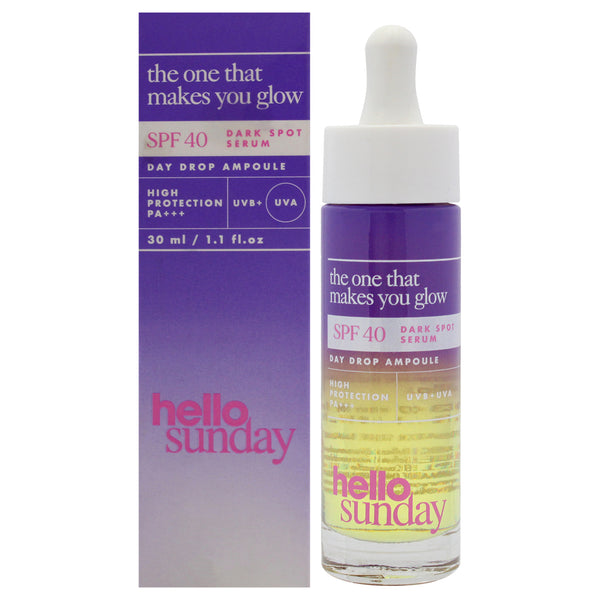 Hello Sunday The One That Makes You Glow Dark Spot Serum SPF 40 by Hello Sunday for Unisex - 1.1 oz Serum