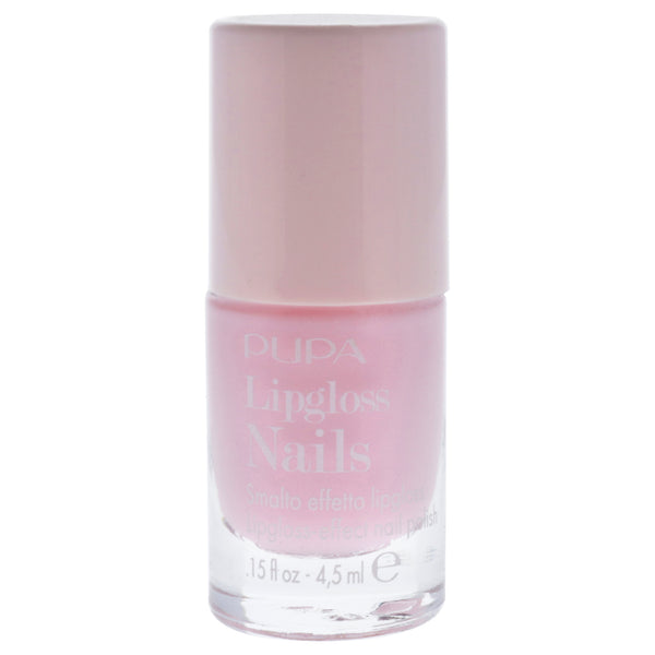 Lipgloss Nails Polish - 001 Tender Rose by Pupa Milano for Women - 0.15 oz Nail Polish