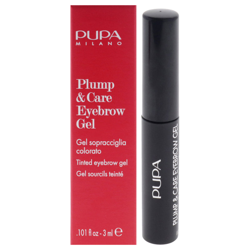 Plump and Care Eyebrow Gel - 003 Dark Brown by Pupa Milano for Women - 0.101 oz Eyebrow Gel