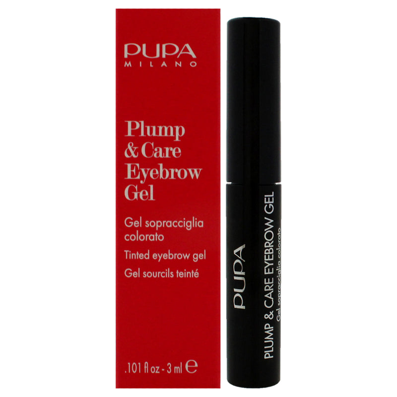 Plump and Care Eyebrow Gel - 002 Brown by Pupa Milano for Women - 0.101 oz Eyebrow Gel