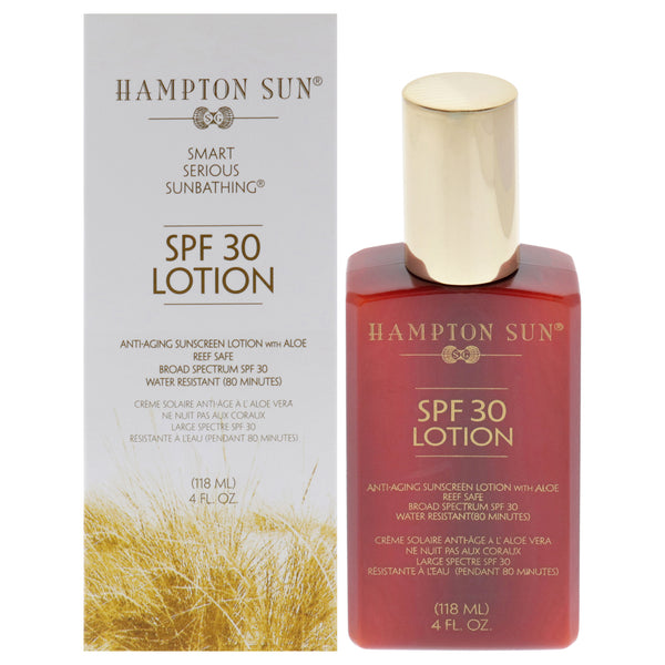 Hampton Sun Anti-Aging Sunscreen Lotion SPF 30 by Hampton Sun for Unisex - 4 oz Lotion