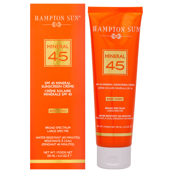 Hampton Sun Mineral Sunscreen Creme for Body SPF 45 by Hampton Sun for Unisex - 4.4 oz Sunscreen