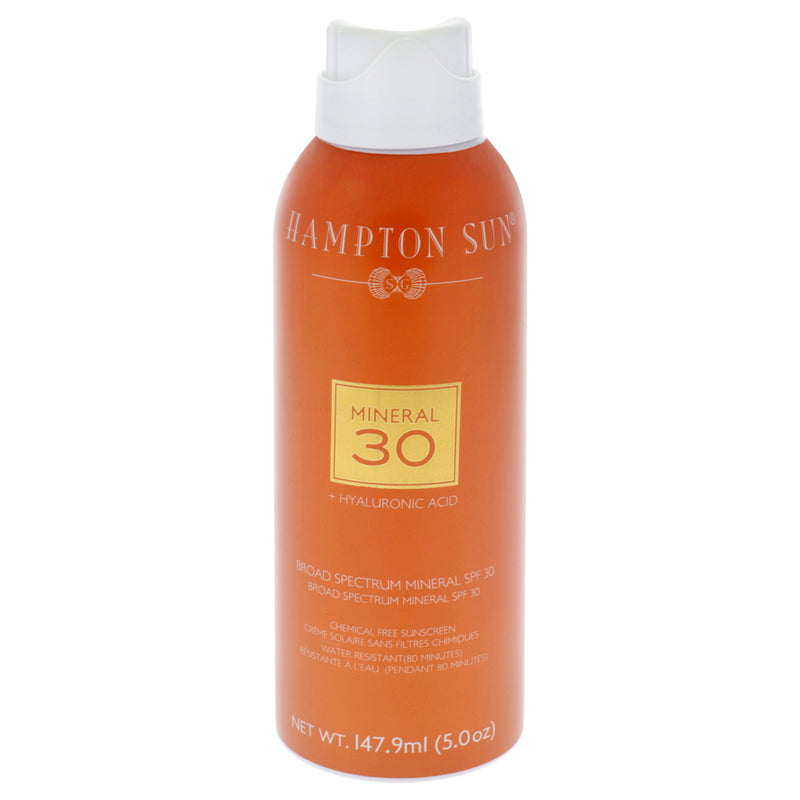 Hampton Sun Mineral Plus Hyaluronic Acid SPF 30 by Hampton Sun for Unisex - 5 oz Sunscreen