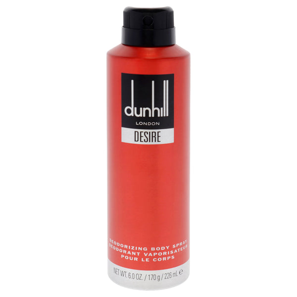 Alfred Dunhill Desire Red London by Alfred Dunhill for Men - 6 oz Deodorizing Body Spray