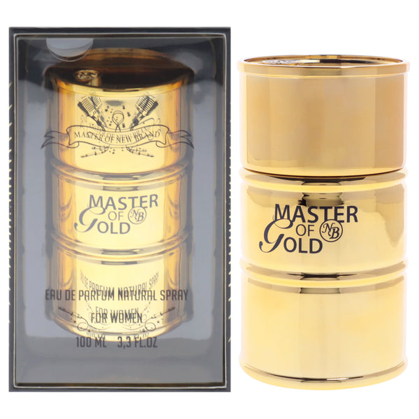 Master of Gold by New Brand for Women - 3.3 oz EDP Spray