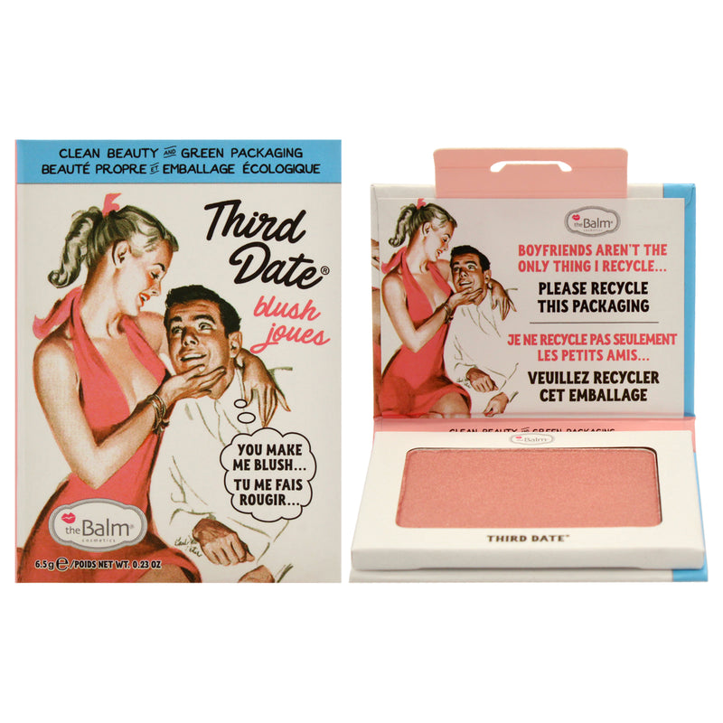 TheBalm Blush - Third Date by the Balm for Women - 0.23 oz Blush