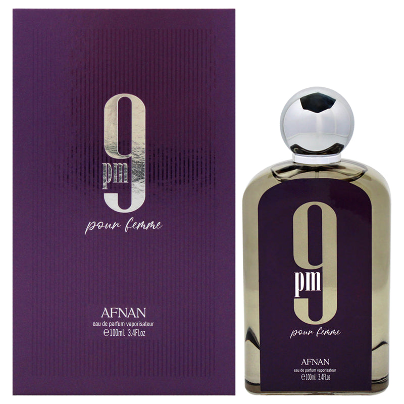 Afnan 9 PM Pour Femme by Afnan for Women - 3.4 oz EDP Spray