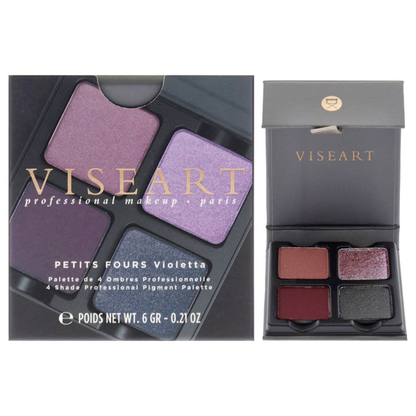 Petits Fours Eyeshadow Palette - Violetta by Viseart Paris for Women - 0.21 oz Eye Shadow