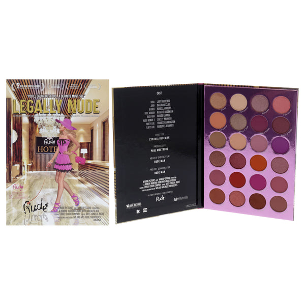 Rude Cosmetics Legally Nude 24 Eyeshadow Palette by Rude Cosmetics for Women - 0.98 oz Eye Shadow