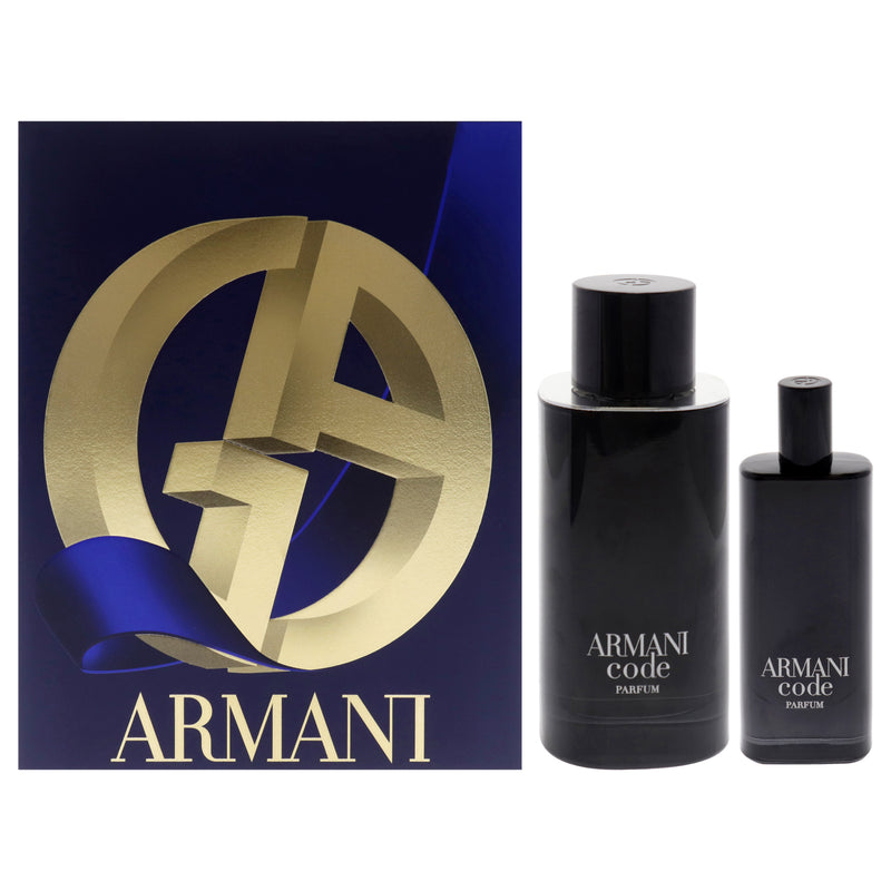 Giorgio Armani Armani Code by Giorgio Armani for Men - 2 Pc Gift Set 4.2oz Parfum Spray, 0.5oz Parfum Spray (Refillable)