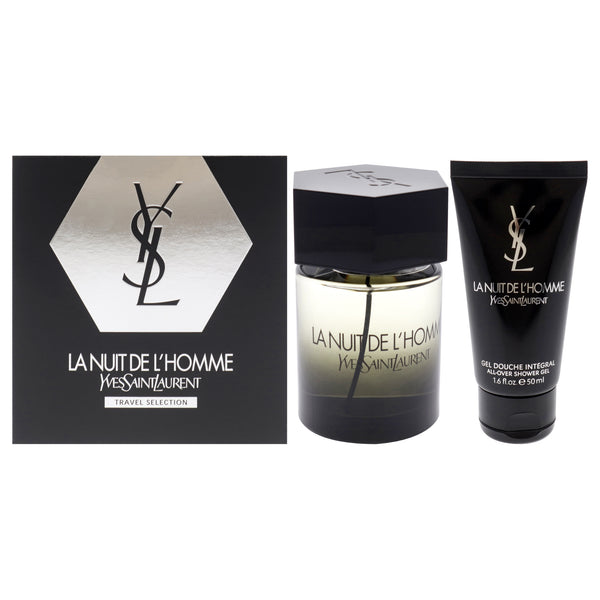 Yves Saint Laurent La Nuit De LHomme by Yves Saint Laurent for Men - 2 Pc Gift Set 3.3oz EDT Spray, 1.6oz Shower Gel