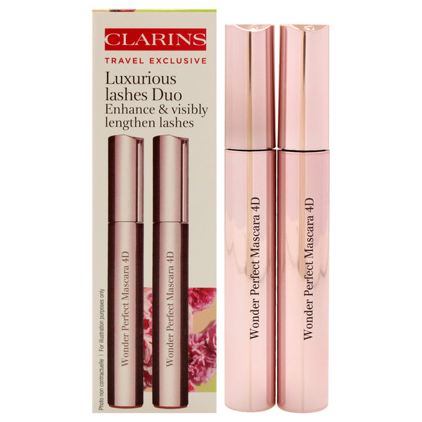 Clarins Luxurious Lashes Duo by Clarins for Women - 2 x 0.2 oz Mascara