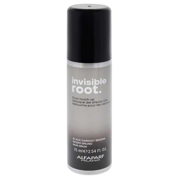 Alfaparf Milano Invisible Root Touch Up Spray - Black Darkest Brown by Alfaparf Milano for Unisex - 2.54 oz Hair Color