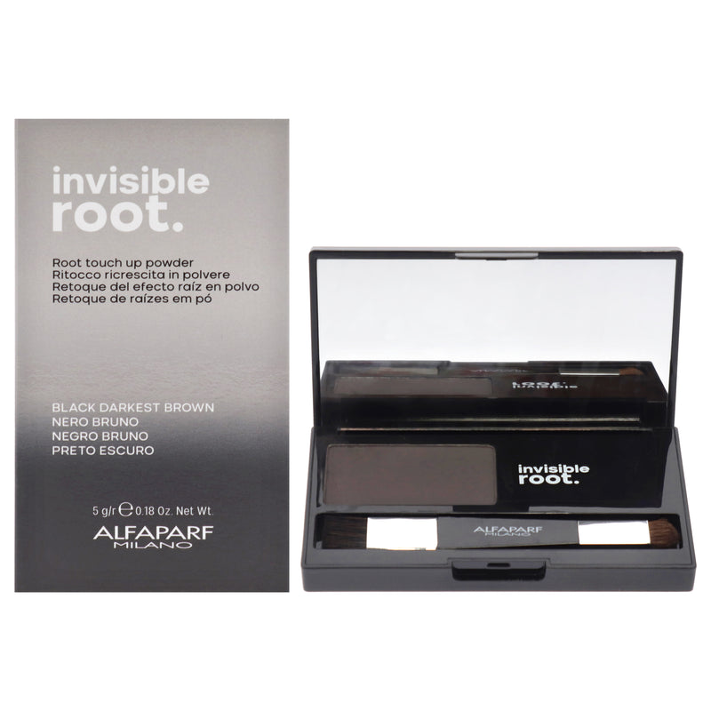 Invisible Root - Black Darkest Brown by Alfaparf Milano for Unisex - 0.18 oz Powder