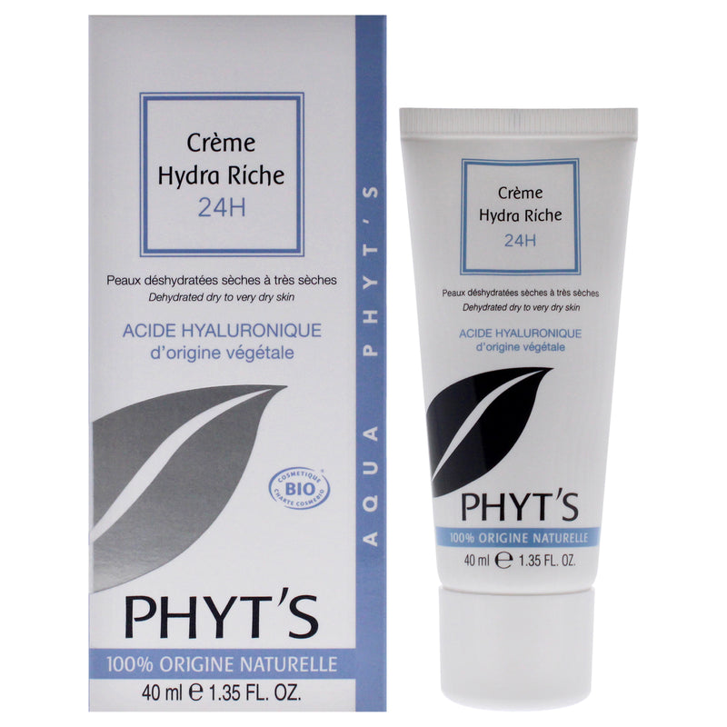 Cream Hydra Riche 24H by Phyts for Women - 1.35 oz Cream