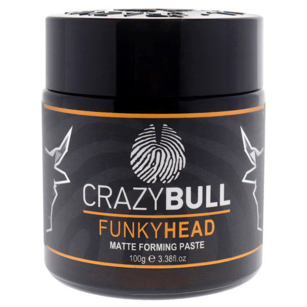 Funky Head Paste - Matte Forming by Crazy Bull Hair for Men - 3.38 oz Paste