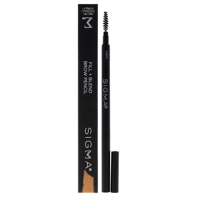 Fill Plus Blend Brow Pencil - Light by SIGMA for Women - 0.002 oz Eyebrow Pencil