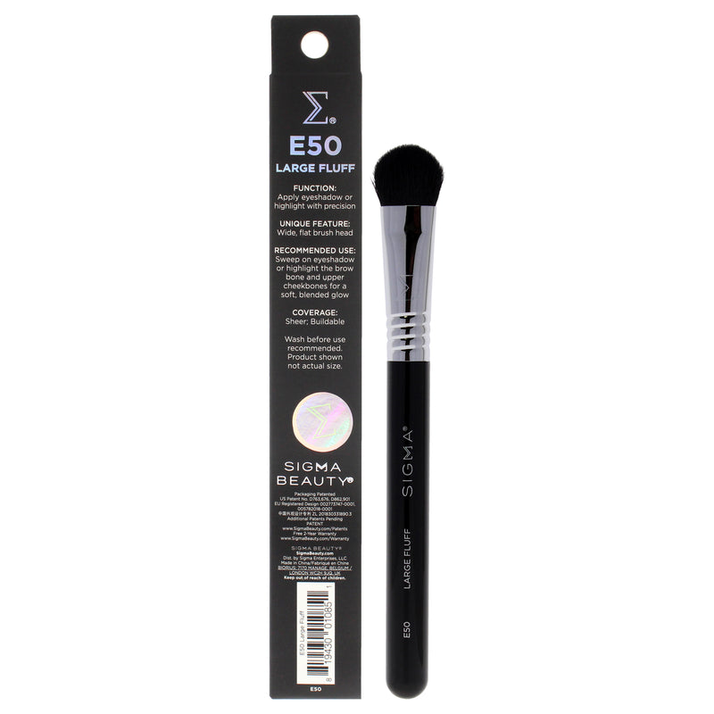 Large Fluff Brush - E50 by SIGMA for Women - 1 Pc Brush