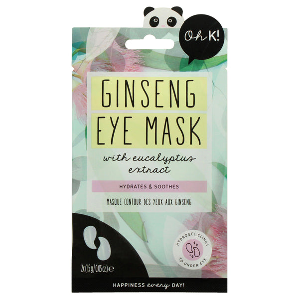 Eye Mask - Ginseng and Eucalyptus by Oh K! for Unisex - 1 Pair Mask