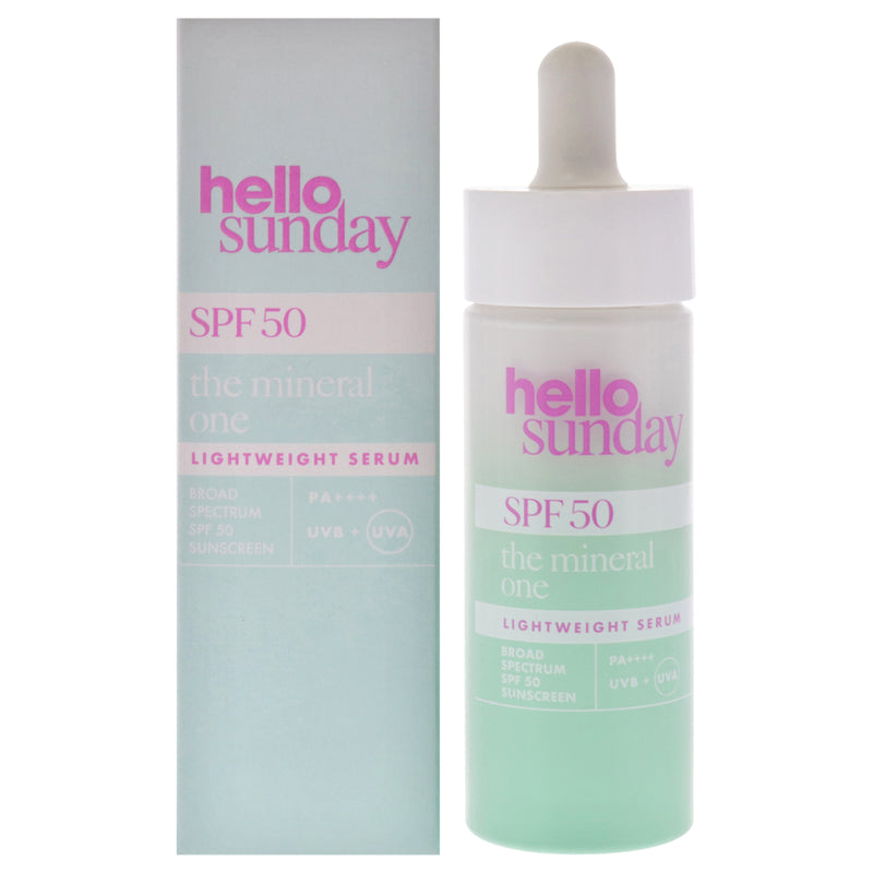 The Mineral One Lightweight Serum SPF 50 PA Plus by Hello Sunday for Women - 1.01 oz Serum