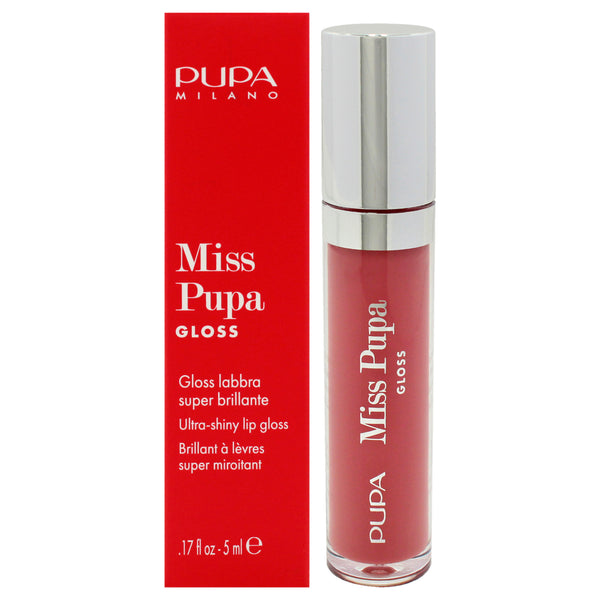 Miss Pupa Gloss Ultra-Shine Lip Gloss - 402 Blossom Pink by Pupa Milano for Women - 0.17 oz Lip Gloss