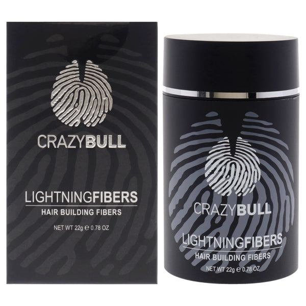 Lightning Hair Building Fibers - 2 Dark Brown by Crazy Bull Hair for Men - 0.78 oz Fiber